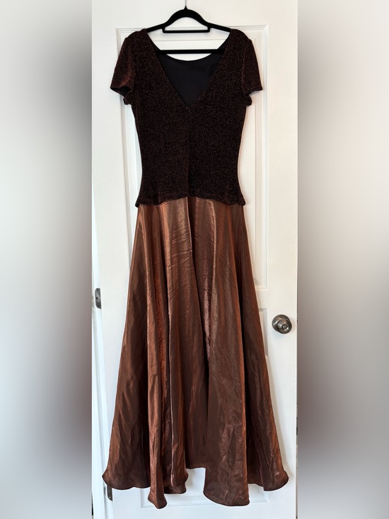 JS Collections Dresses & Skirts - JS Collections Brown and Black Formal Maxi Dress